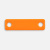 Шильдик металлический Alfa Liten, оранжевый неон